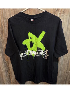 Degeneration X DX 2007 Short Sleeve XL T-shirt WWE WWF Wrestling VTG Spray Drip